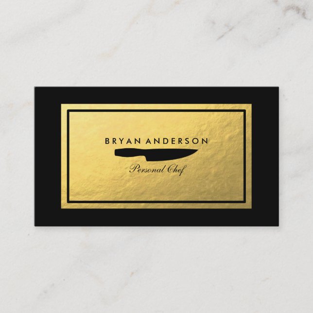 Carte de visite personnel de chef (Devant)