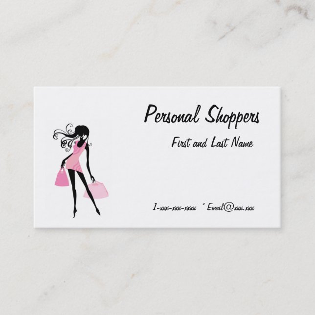 Carte de visite personnel de client (Devant)
