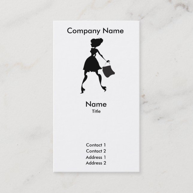 Carte de visite personnel de client (Devant)