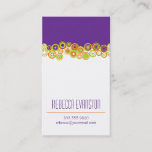 Carte de visite personnel d'effervescence