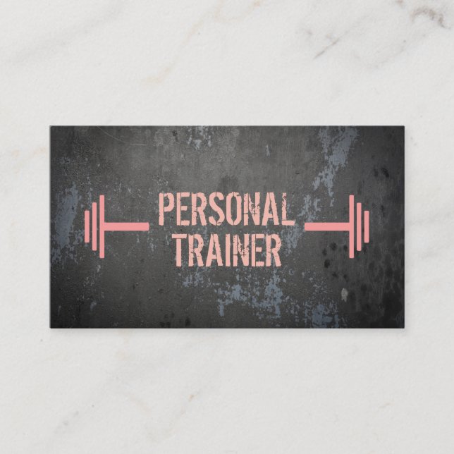 Carte de visite personnel grunge professionnel (Devant)