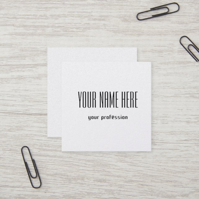 Carte de visite personnel personnalisé (Devant/Arrière en situation)