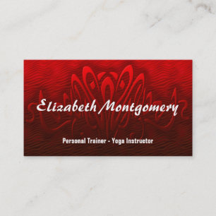 Carte de visite personnel rouge de rendez-vous