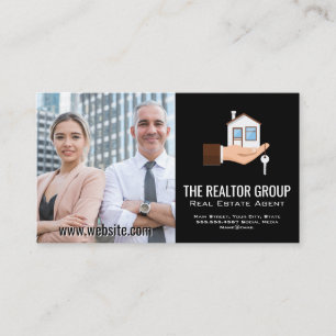 Carte De Visite Personnes d'affaires Logo immobilier