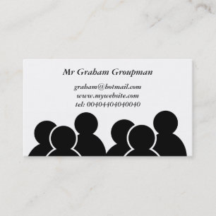 Carte De Visite Personnes noires d'icône