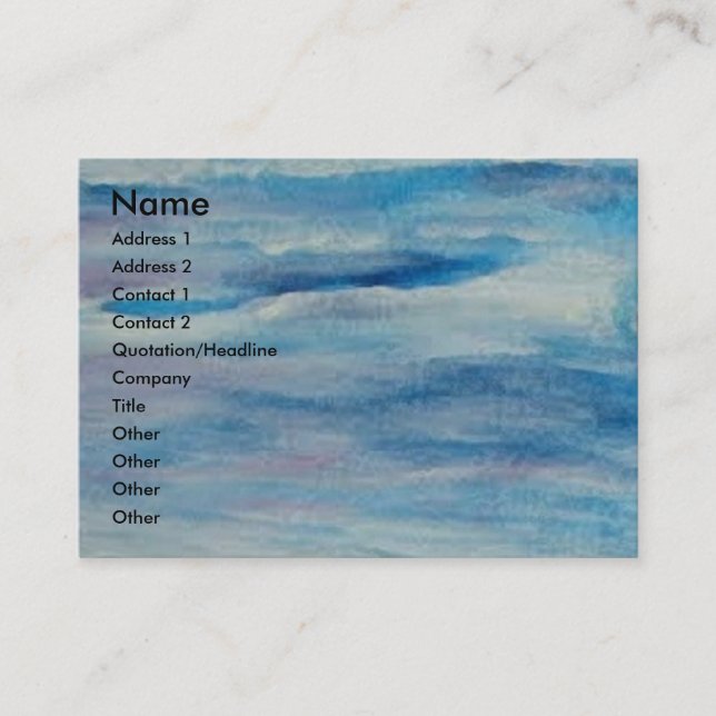 Carte De Visite Pescadores d'OS d'Aguardando - óleo - 30x60, nom,… (Devant)