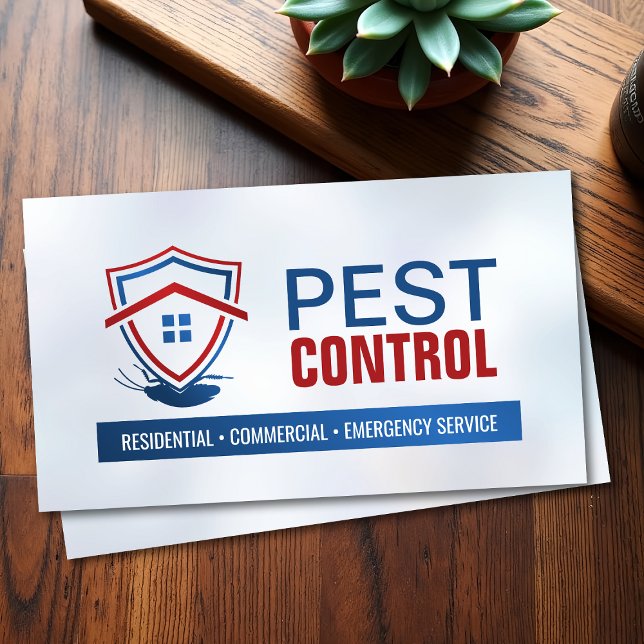 Carte De Visite Pest Control Services - Exterminator (Créateur téléchargé)