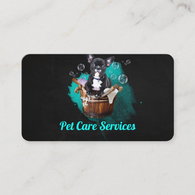 Carte De Visite Pet Care Services / Pet Salon (Devant)