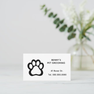 Carte De Visite Pet Groomer Business Card