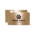 Pet Sitter Chien Walker Paw Heart Modern Gold