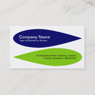Carte De Visite Pétales alternatifs - Dp Navy et Martian Green