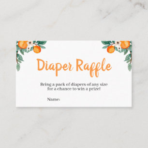 Carte De Visite Petit Baby shower Cutie Déchets Raffle