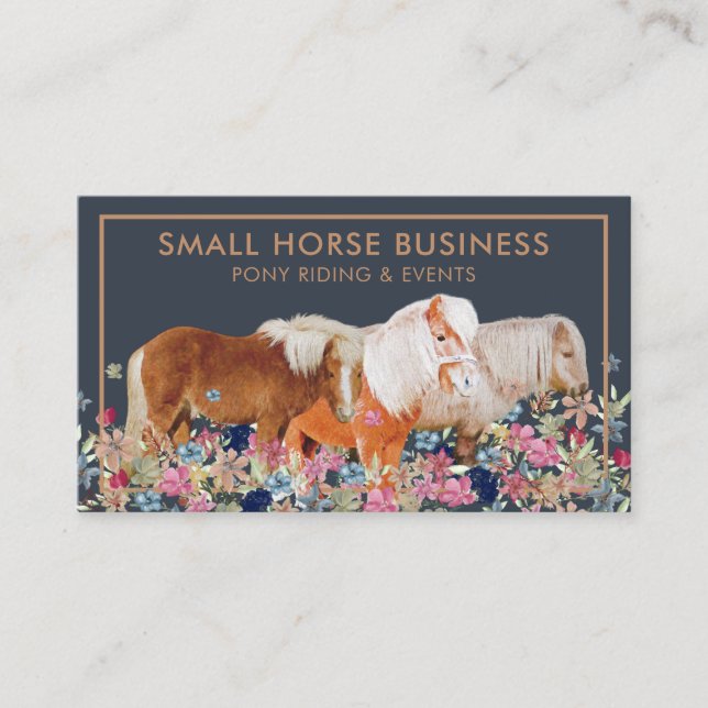 Carte De Visite Petit cheval équitation Pony de reproduction (Devant)