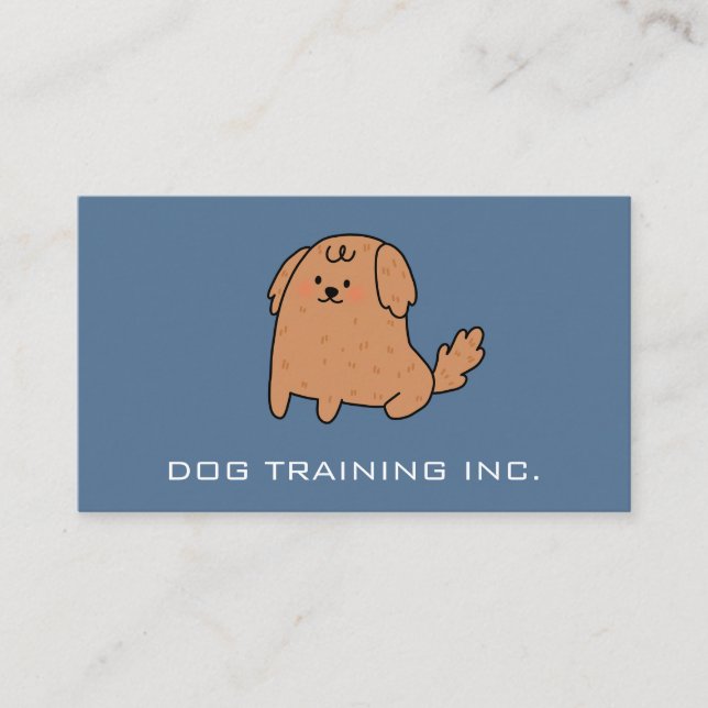 Carte De Visite Petit chien caricaturé | Services animaux (Devant)