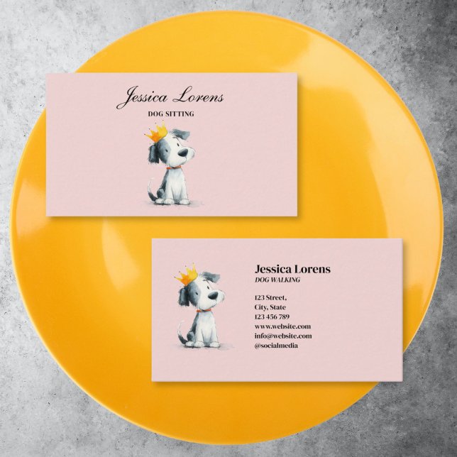 Carte De Visite Petit chien, Groomer de marionnettes, Vétérinaire (Créateur téléchargé)