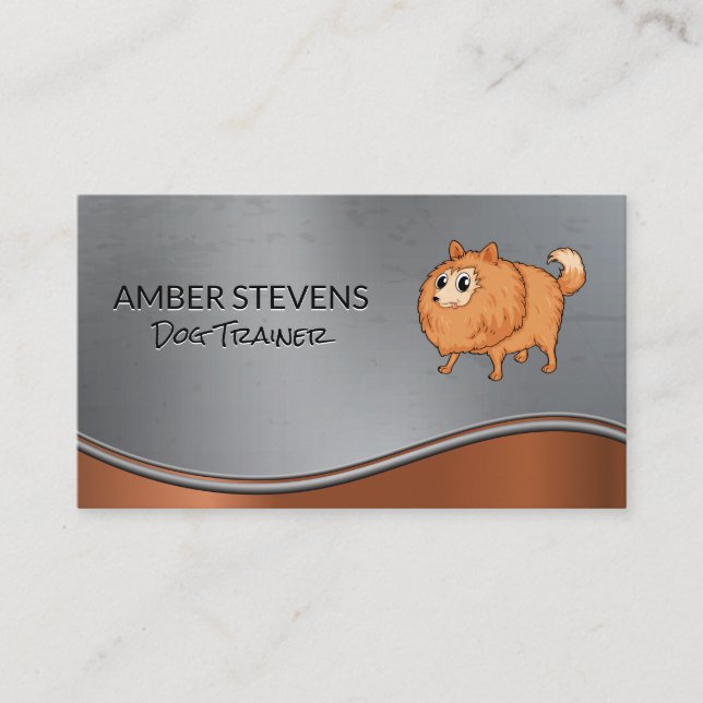 Carte De Visite Petit chien mignon | Services animaux (Devant)