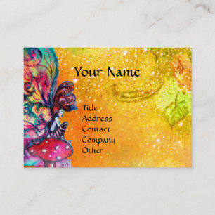 Carte De Visite Petit Elfe de Champignons