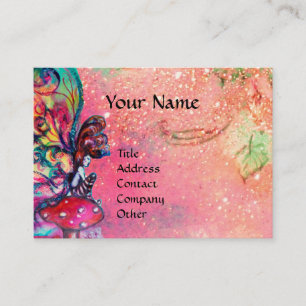 Carte De Visite Petit Elfe de Champignons