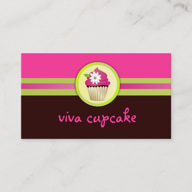 Carte De Visite Petit gâteau de 311 vivats brun chocolat (Devant)