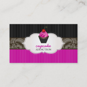 Carte De Visite Petit gâteau de remous de fraise de
