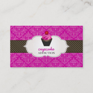 Carte De Visite Petit gâteau de remous de fraise de