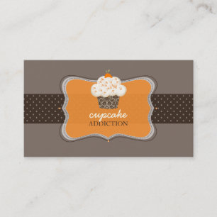Carte De Visite Petit gâteau/pâtisserie oranges de chocolat de