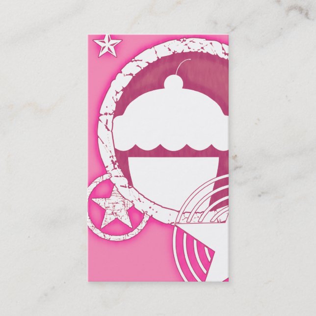 Carte De Visite petit gâteau punk (Devant)