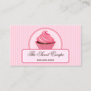 Carte De Visite Petit gâteau rose