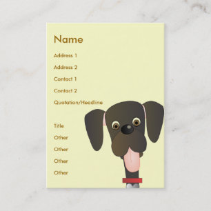Carte De Visite Petit grand chien
