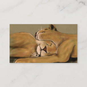 Carte De Visite petit somme de grand chat