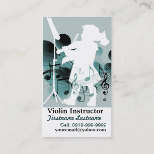 Carte De Visite Petit violoniste mignon