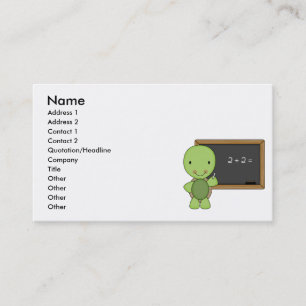 Carte De Visite petite tortue de tableau