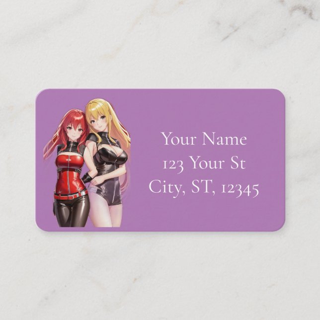 Carte De Visite Petites filles Anime Thunder_Cove (Devant)
