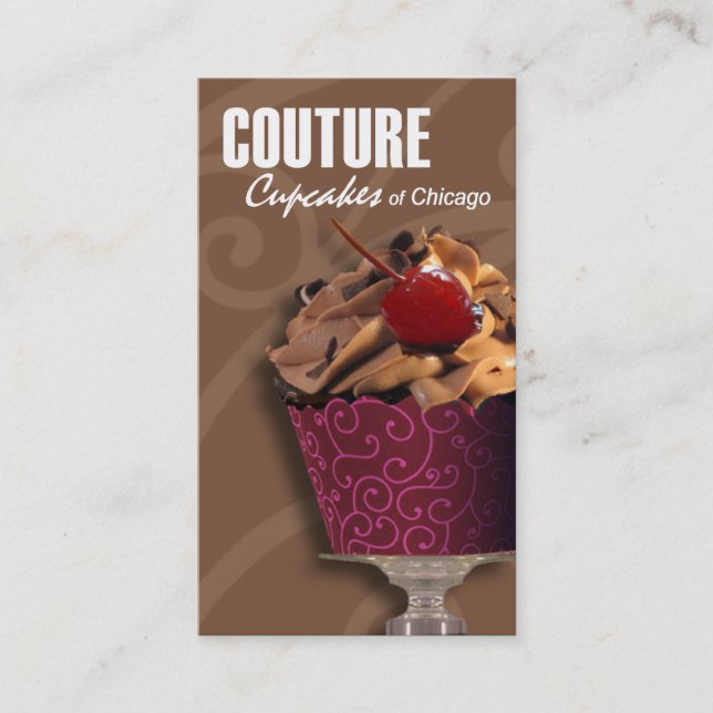 Carte De Visite "Petits gâteaux de couture !" - Desserts de (Devant)