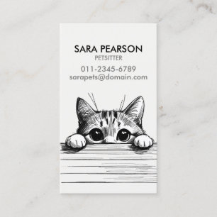 Carte De Visite Petsitter Animaux Animaux mineurs Chats