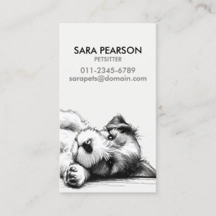 Carte De Visite Petsitter Animaux Animaux Mineurs Chiens