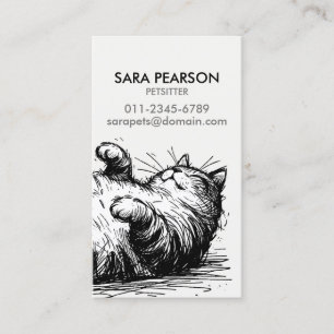 Carte De Visite Petsitter Par Minder Animaux Chats
