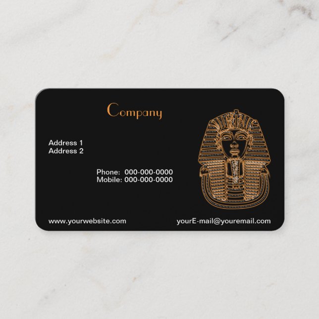 Carte de visite pharaon (Devant)
