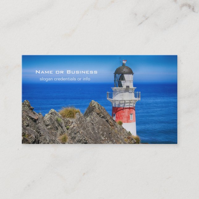 Carte De Visite Phare du Cap Palliser Nouvelle-Zélande (Devant)