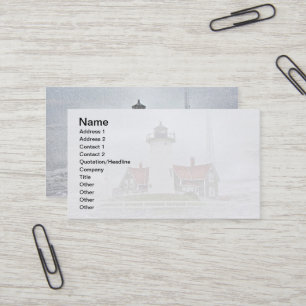 Carte De Visite Phare en Neige