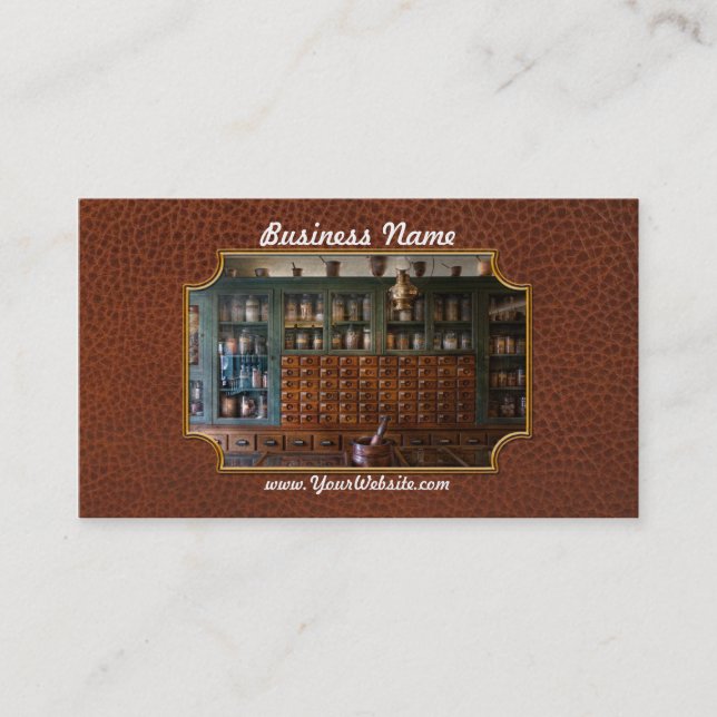 Carte De Visite Pharmacie - droite derrière le compteur (Devant)
