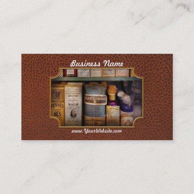 Carte De Visite Pharmacie - huiles et baumes (Devant)