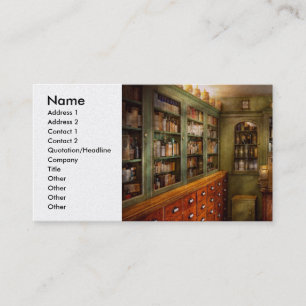 Carte De Visite Pharmacie - pièce - l'officine