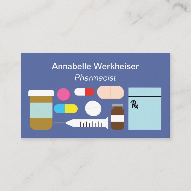 Carte De Visite Pharmaciens Pharmacie Société pharmaceutique Moder (Devant)