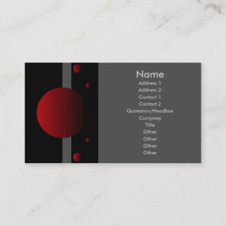 Carte De Visite Phase - rouge