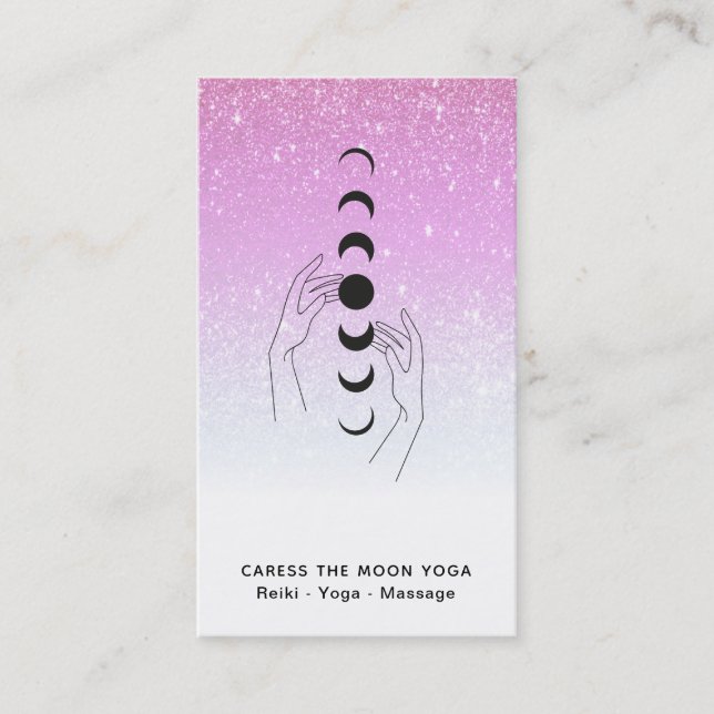 Carte De Visite *~* Phases de la lune de caresse + Parties scintil (Devant)