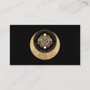 Carte de visite Phases de lune céleste