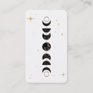 Carte De Visite *~* Phases Lune Cosmique Lunaire. Shaman universel