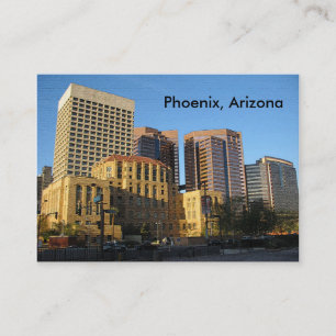 Carte De Visite Phoenix, Arizona Centre-ville
