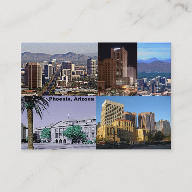 Carte De Visite Phoenix Arizona Montage (Devant)